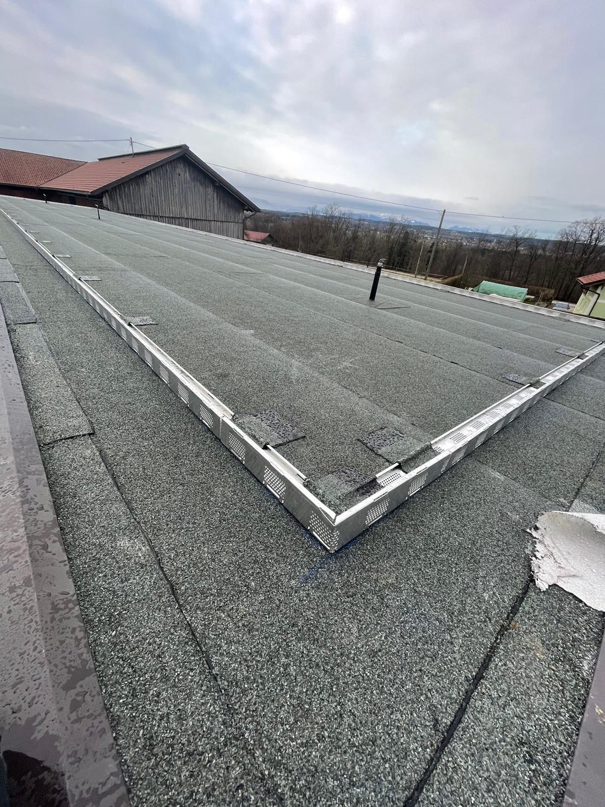 Flachdach Dachdecker Arbeit