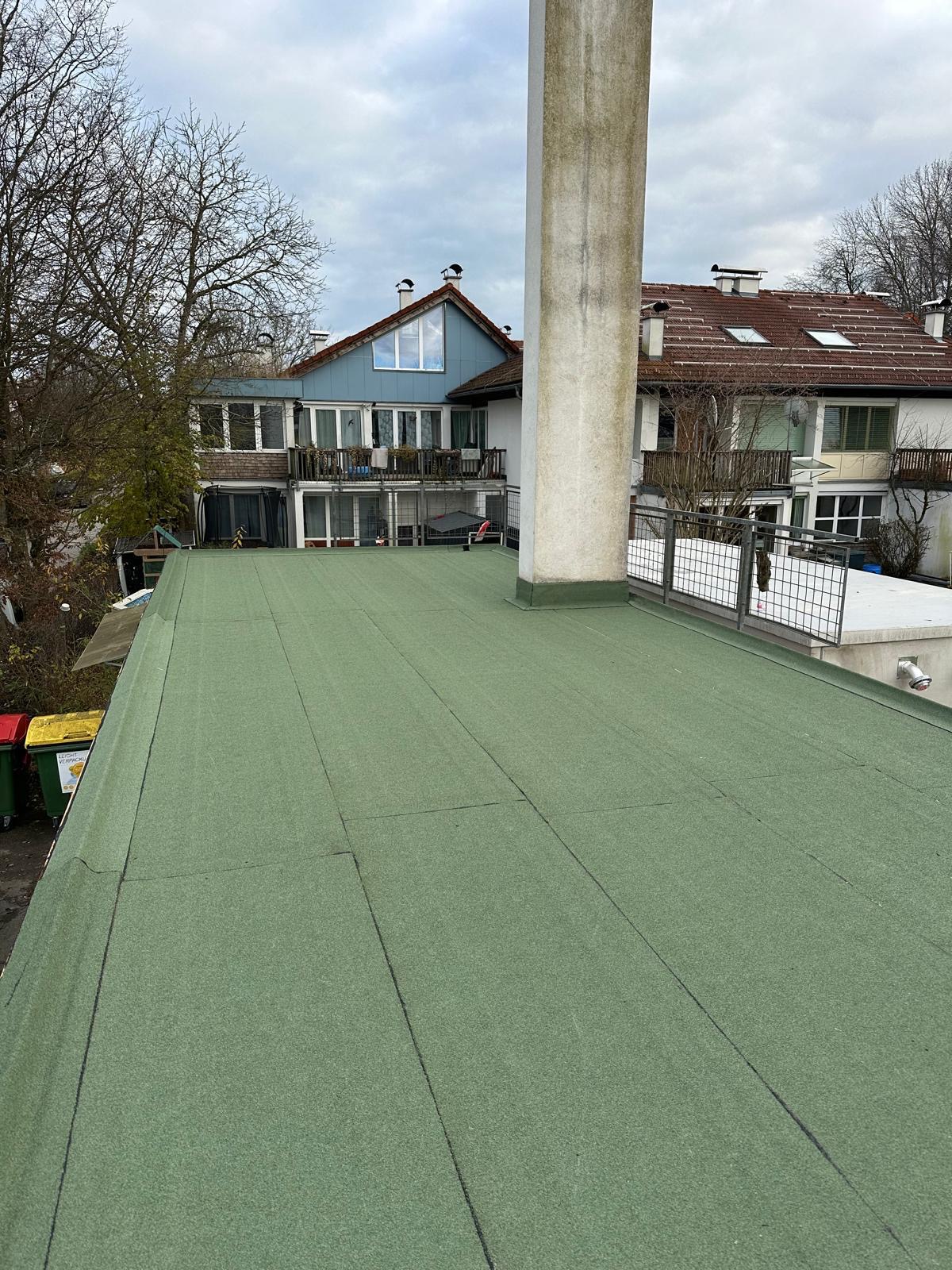 Bitumen Flachdach Arbeiten