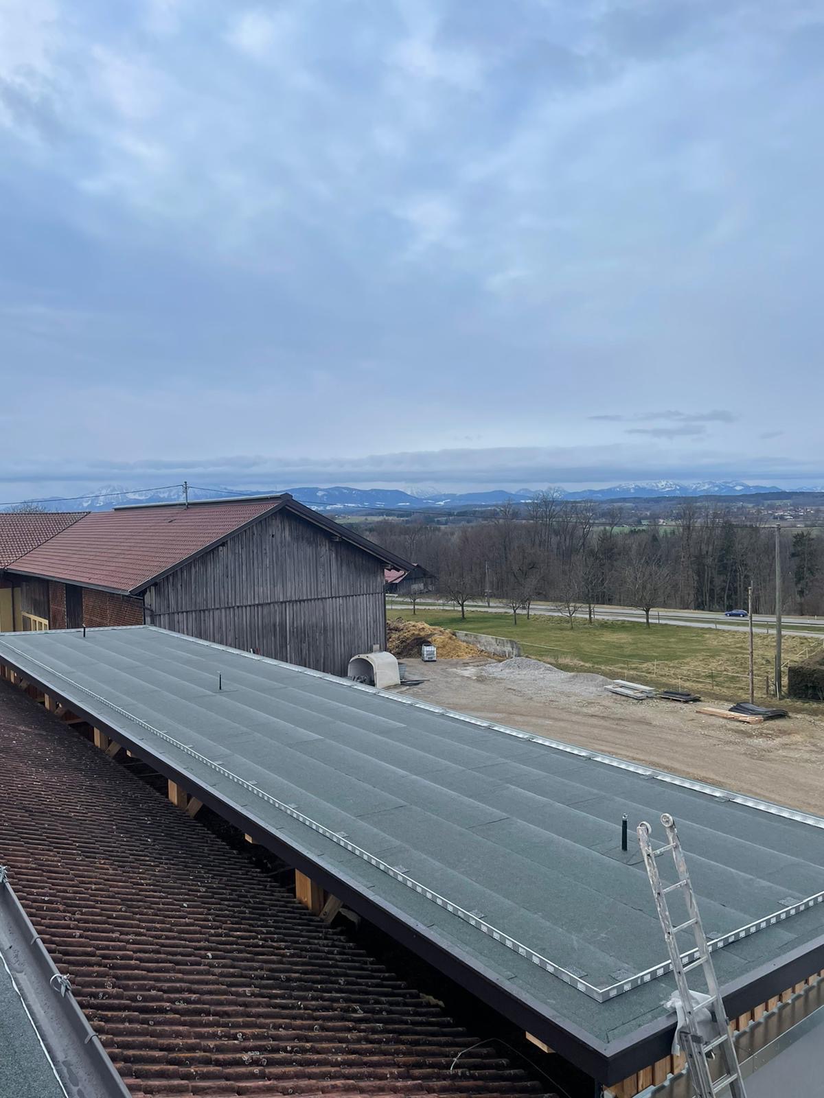 Flachdach Abdichtung Arbeiten