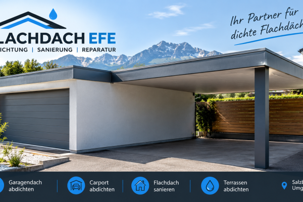 Garagendach abdichten | Carport Flachdach sanieren