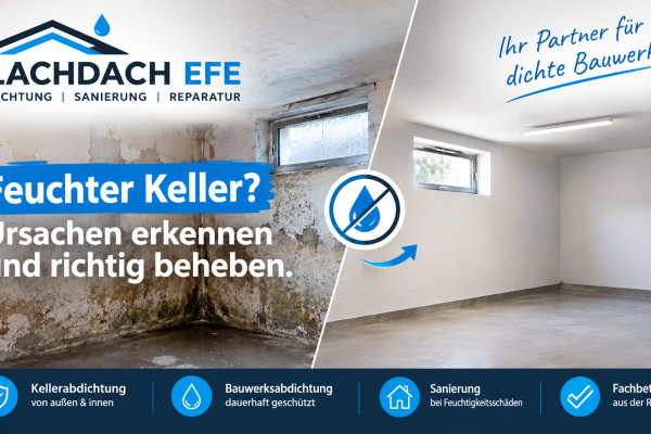 Kellerabdichtung | Feuchter Keller – Ursachen & Lösungen